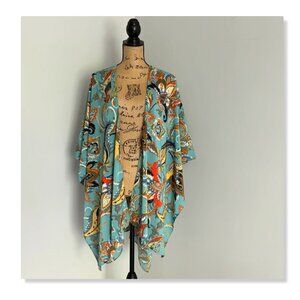 IMAN Global Chic Printed Multi-Wear Ruana Cover Up